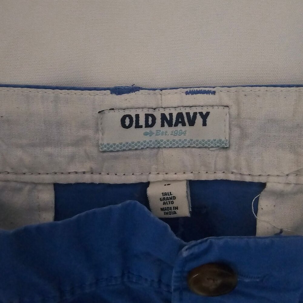 Old Navy Women's Blue Mid Rise 5-Inch Inseam Everyday Twill Shorts Size 16 Tall - Picture 4 of 13